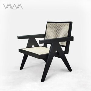 EASY ARMCHAIR - Ghế thư giãn PIERRE JEANNERET gỗ mây