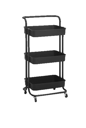 Kệ Đẩy Spa Nhựa ABS 3 Tầng Có Bánh Xe Xoay 360 Độ