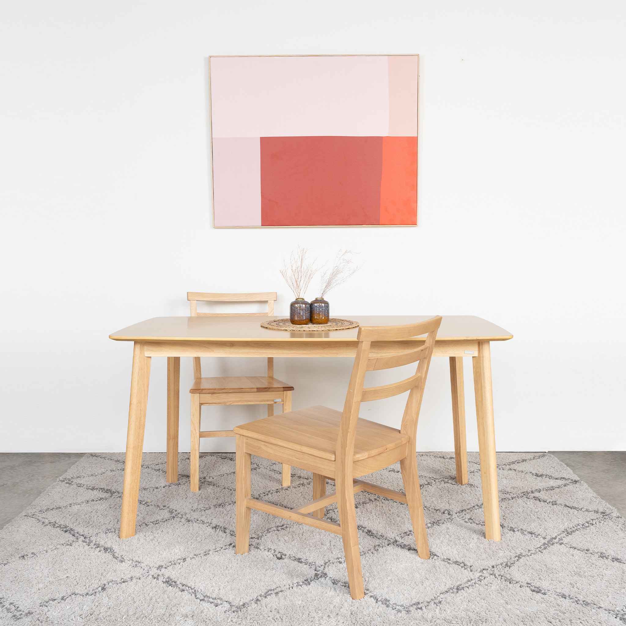 Bộ Bàn Ăn Gỗ 6 Ghế Cao Su  OSLO 601