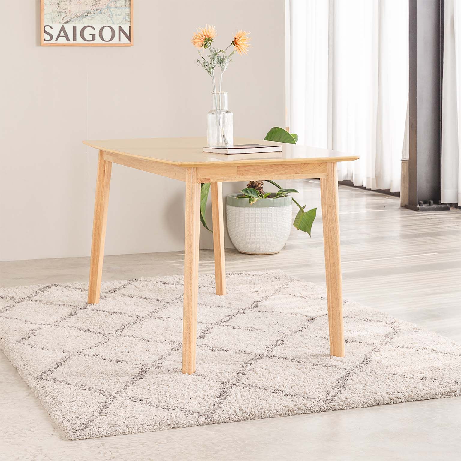 Bàn Ăn Gỗ Cao Su  OSLO 901
