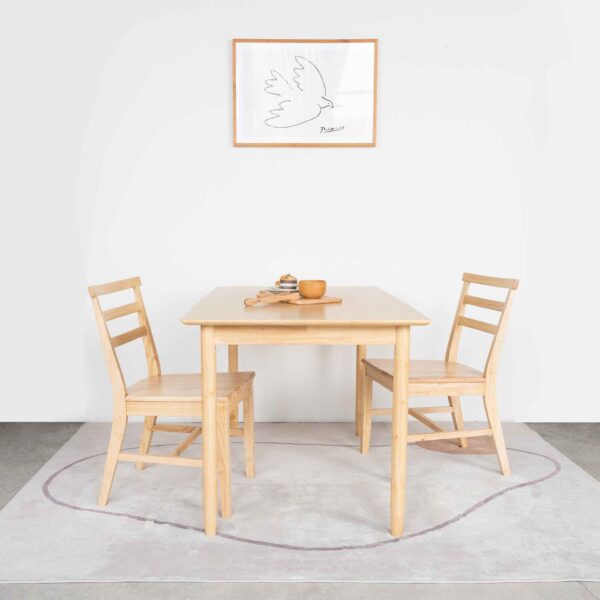 Bộ Bàn Ăn 4 Ghế Gỗ  MILAN 901 (1m25)