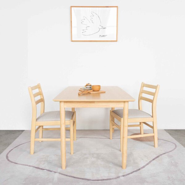Bộ Bàn Ăn 4 Ghế Gỗ  MILAN 901 (1m25)