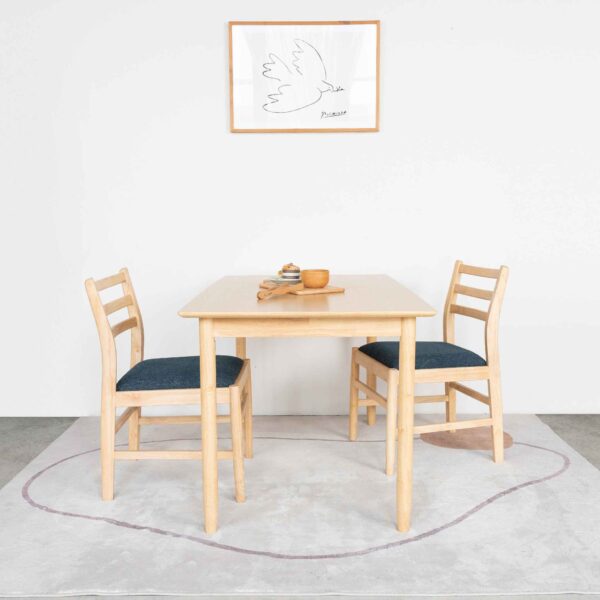 Bộ Bàn Ăn 4 Ghế Gỗ  MILAN 901 (1m25)