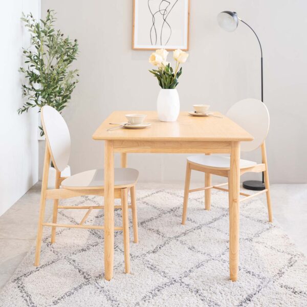 Bộ Bàn Ăn 4 Ghế Gỗ  MILAN 901 (1m25)