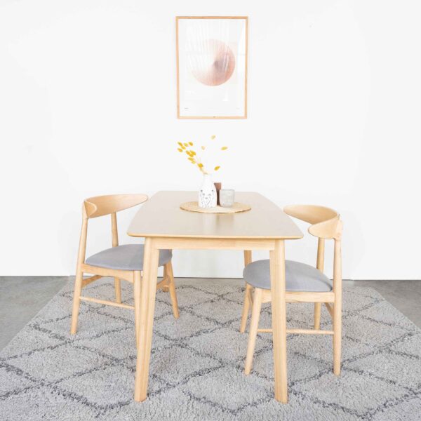 Bộ Bàn Ăn Gỗ 6 Ghế Cao Su  OSLO 601