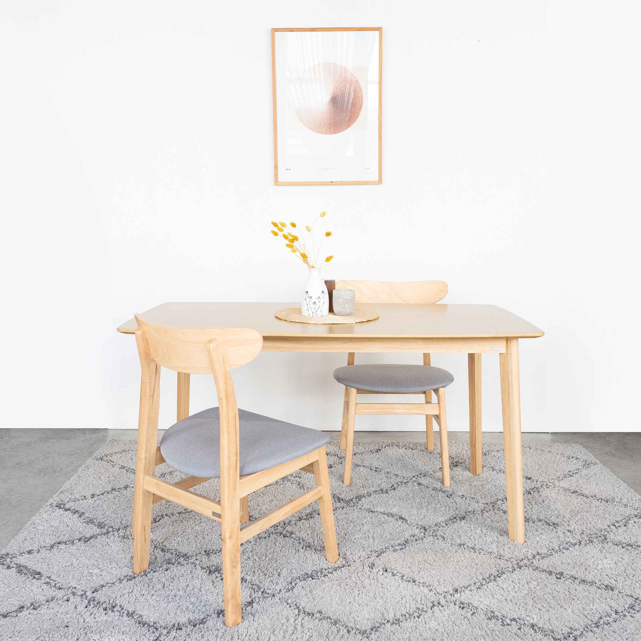 Bộ Bàn Ăn Gỗ 6 Ghế Cao Su  OSLO 601