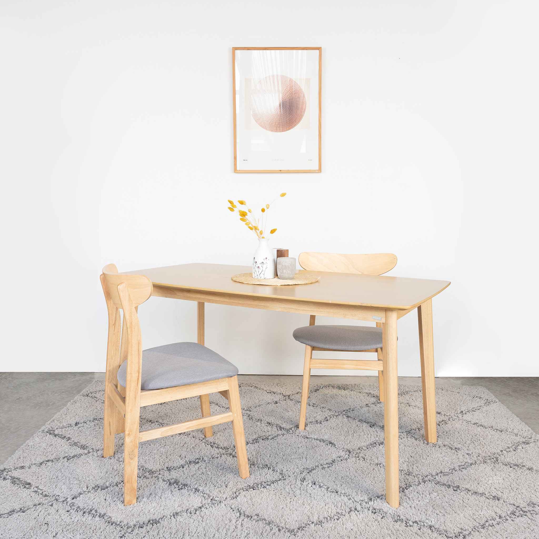 Bộ Bàn Ăn Gỗ 6 Ghế Cao Su  OSLO 601