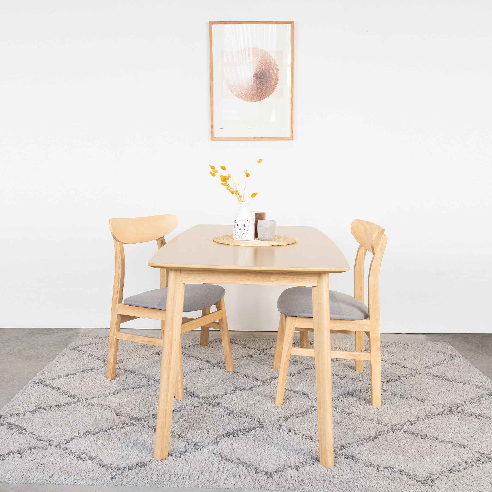 Bộ Bàn Ăn Gỗ 6 Ghế Cao Su  OSLO 601