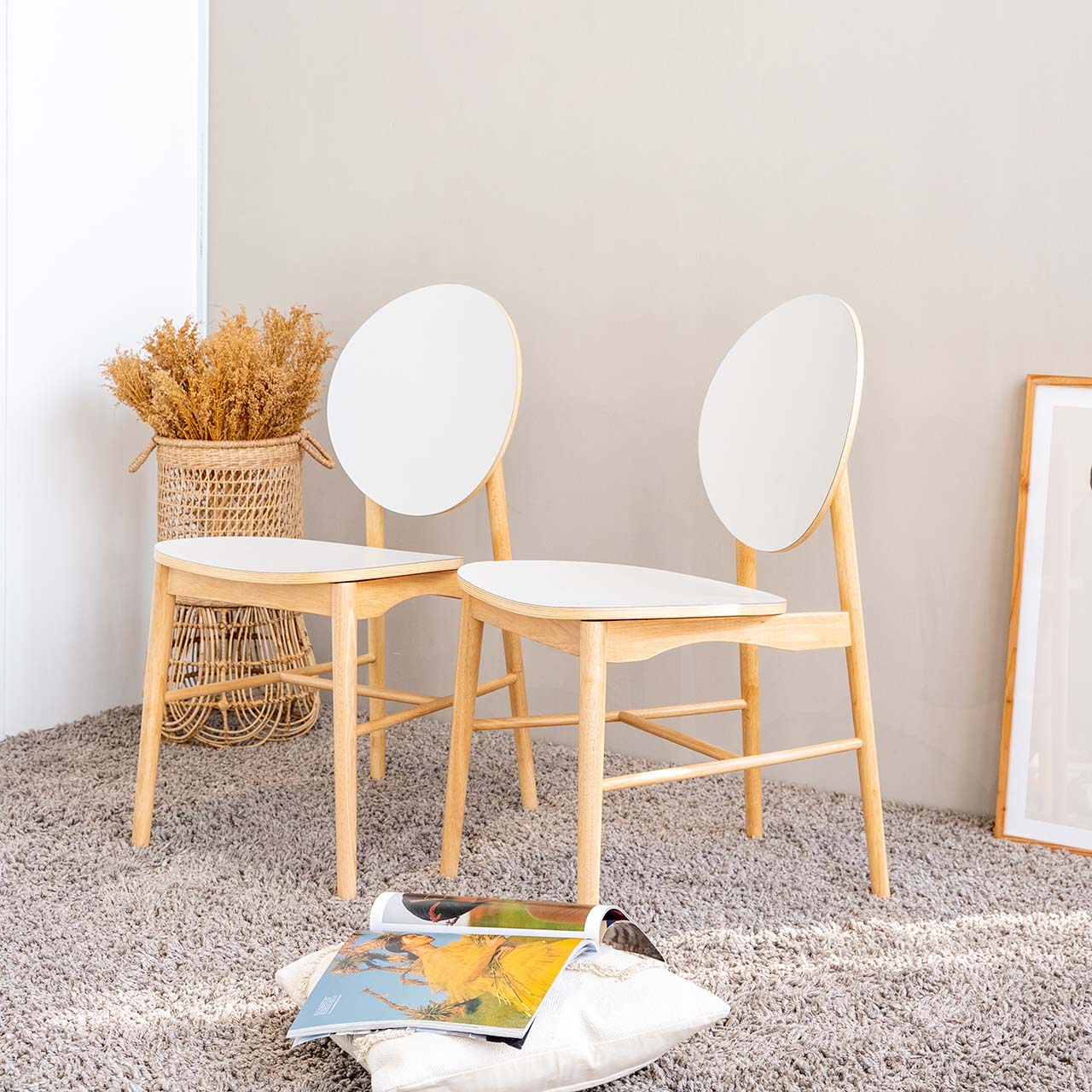 Ghế Ăn Gỗ Cao Su Tự Nhiên  VIBORG 601