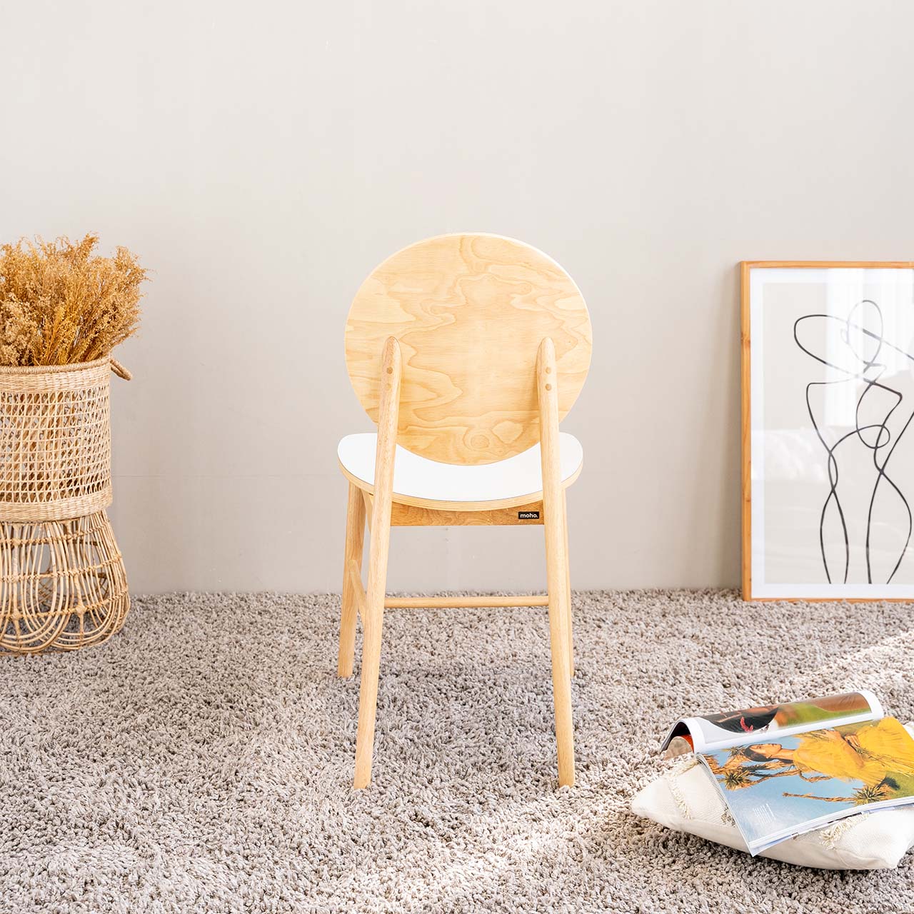 Ghế Ăn Gỗ Cao Su Tự Nhiên  VIBORG 601