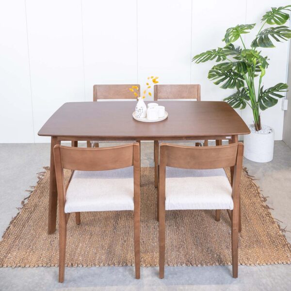 Bộ Bàn Ăn Gỗ 6 Ghế Cao Su  OSLO 601