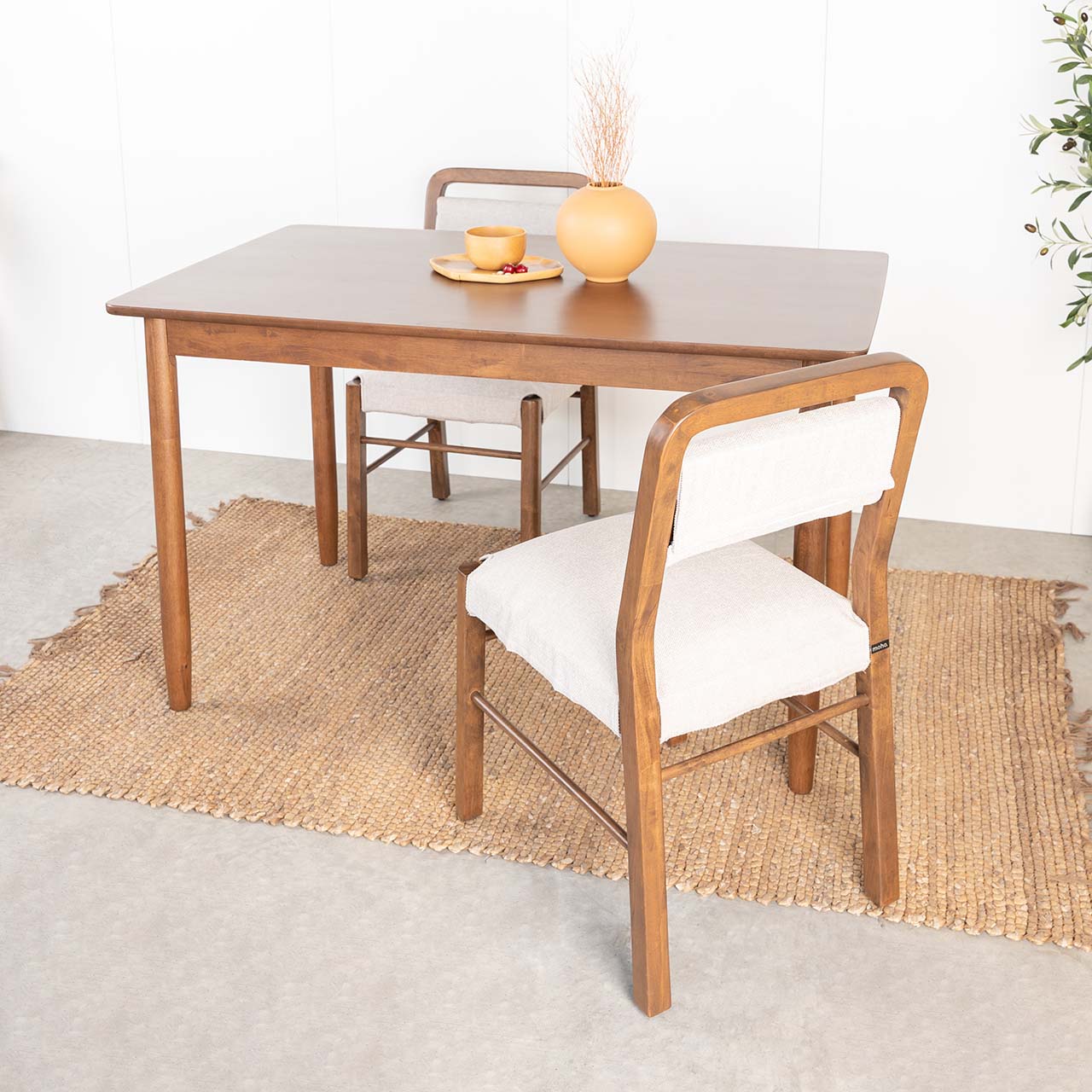 Bộ Bàn Ăn 4 Ghế Gỗ  MILAN 901 (1m25)