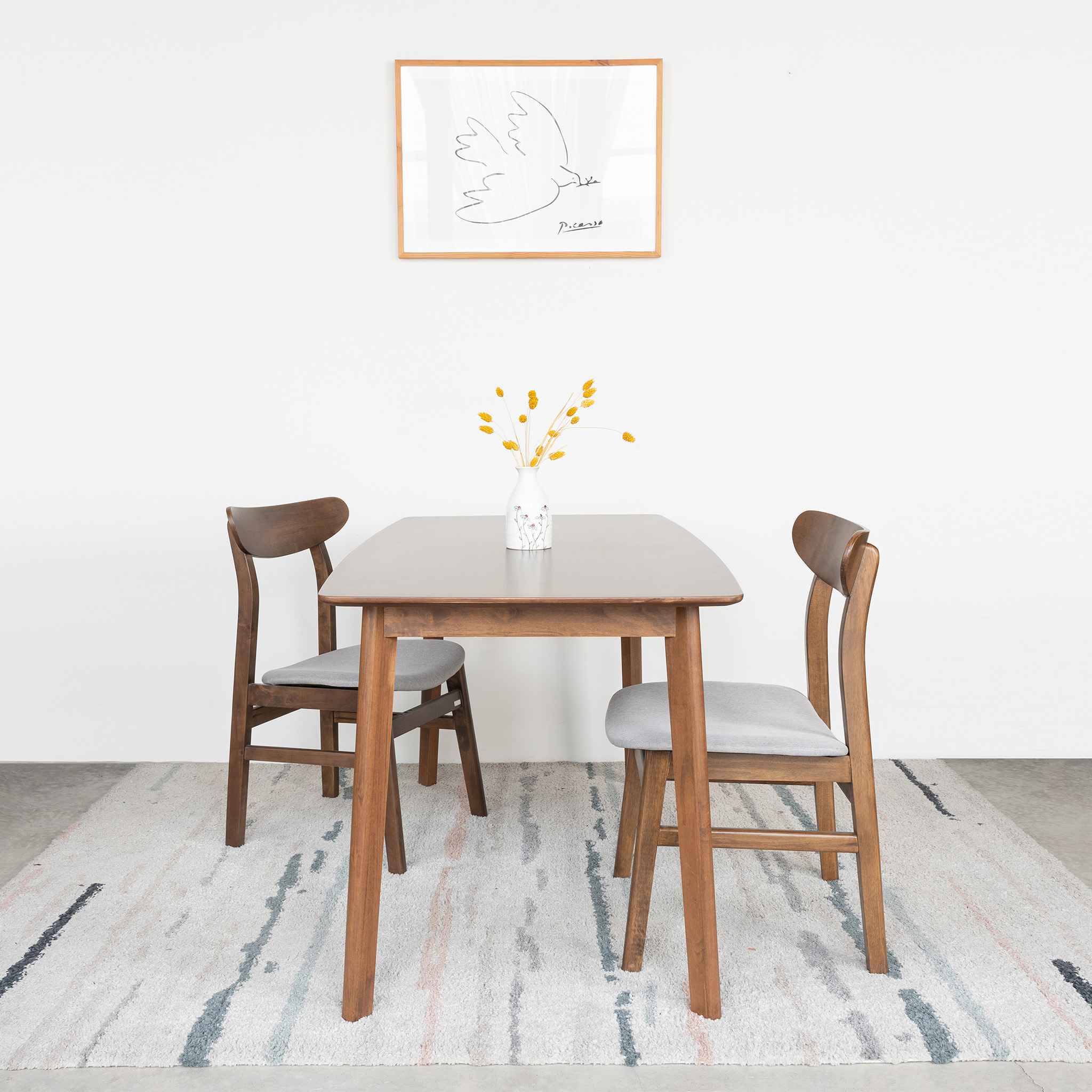 Bộ Bàn Ăn Gỗ 6 Ghế Cao Su  OSLO 601