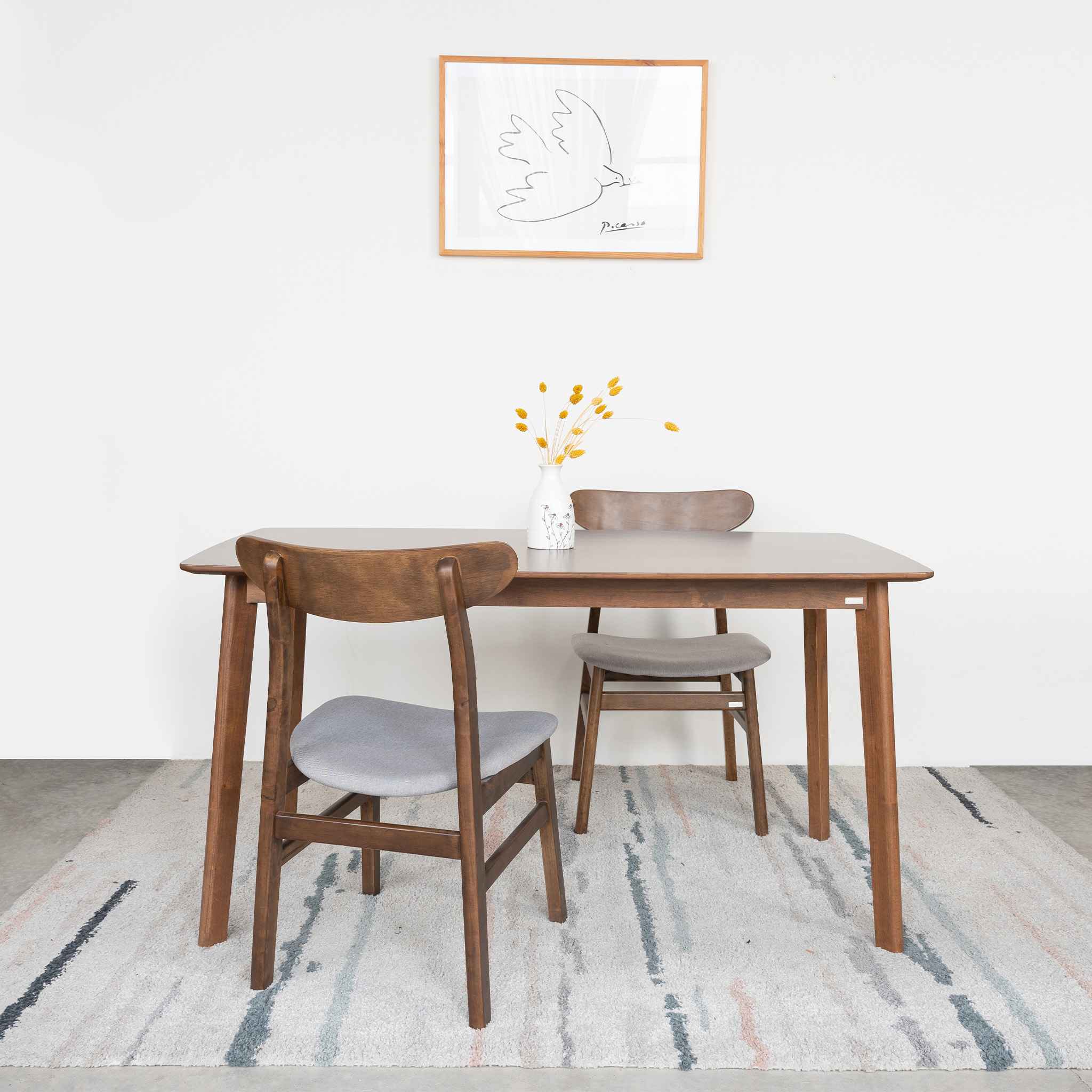 Bộ Bàn Ăn Gỗ 6 Ghế Cao Su  OSLO 601