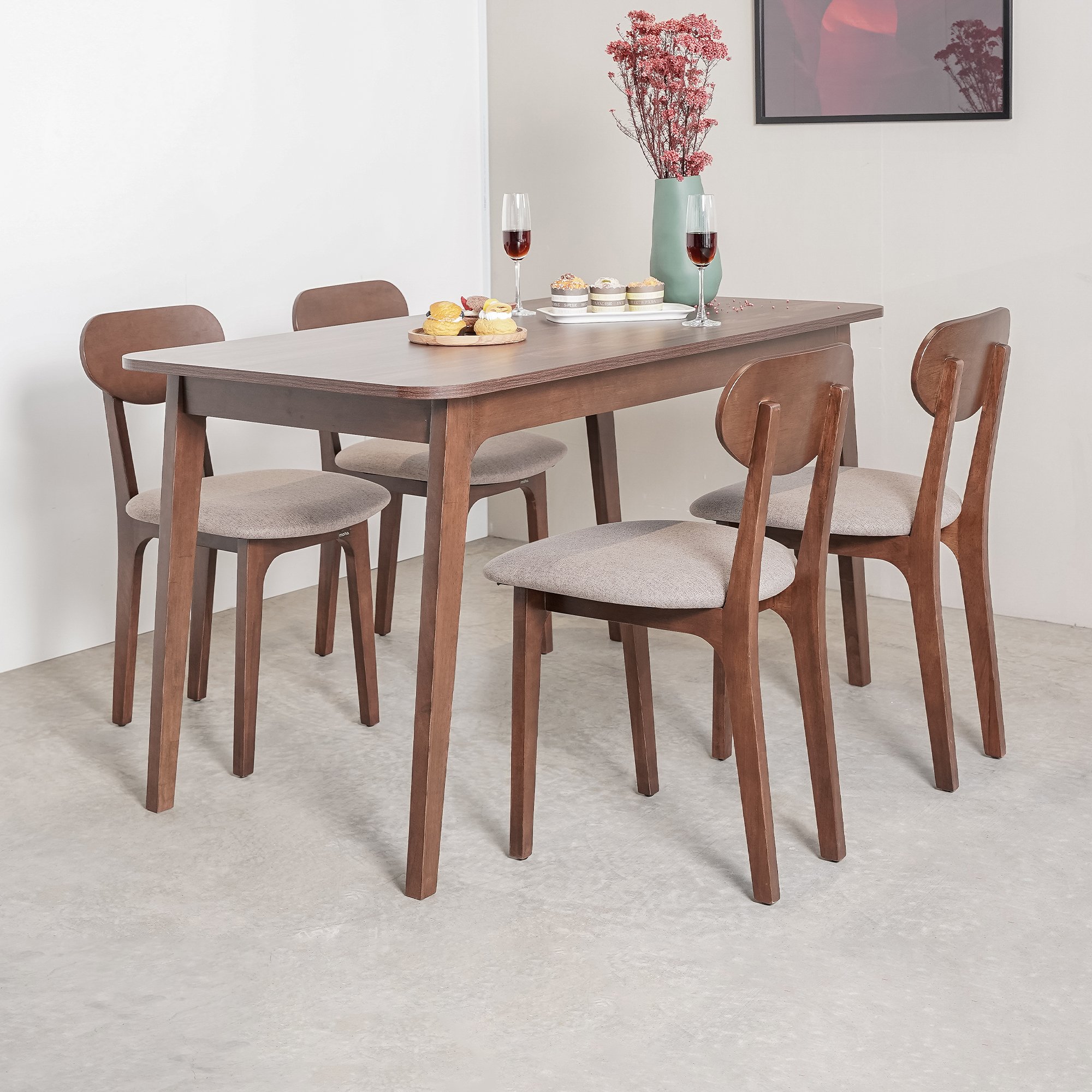 Combo Phòng Ăn  KOSTER Màu Nâu