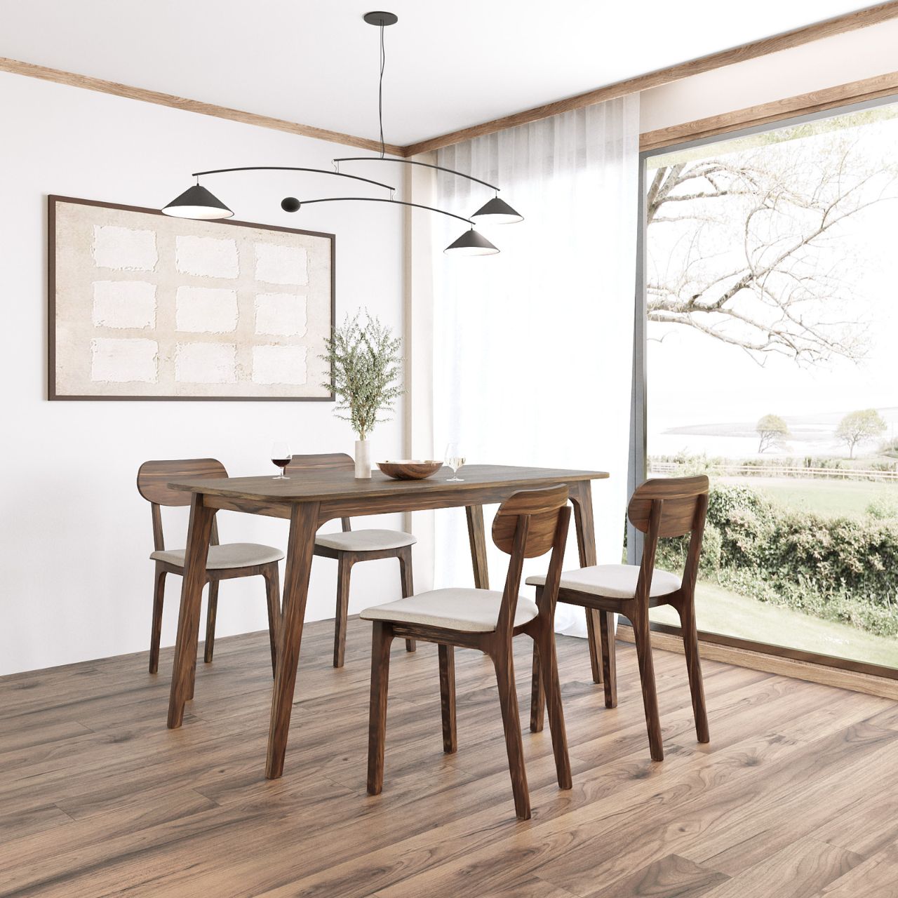 Combo Phòng Ăn  KOSTER Màu Nâu