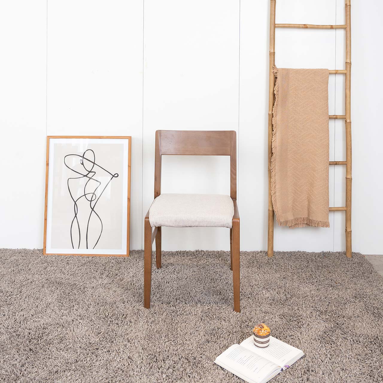 Ghế Ăn Gỗ Cao Su Tự Nhiên  FYN