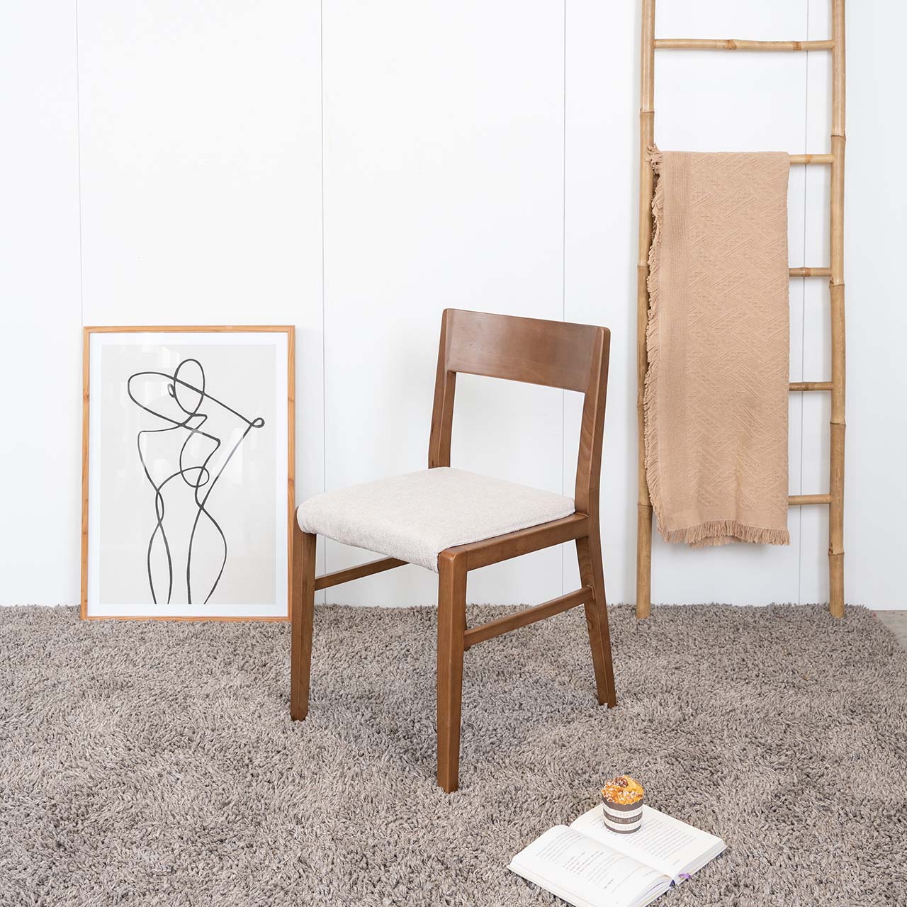 Ghế Ăn Gỗ Cao Su Tự Nhiên  FYN