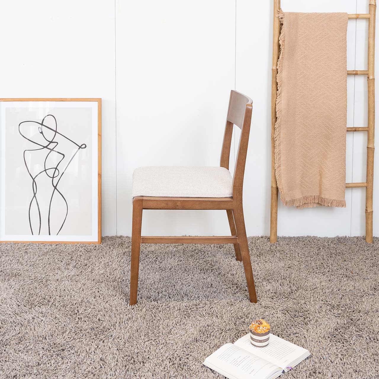 Ghế Ăn Gỗ Cao Su Tự Nhiên  FYN