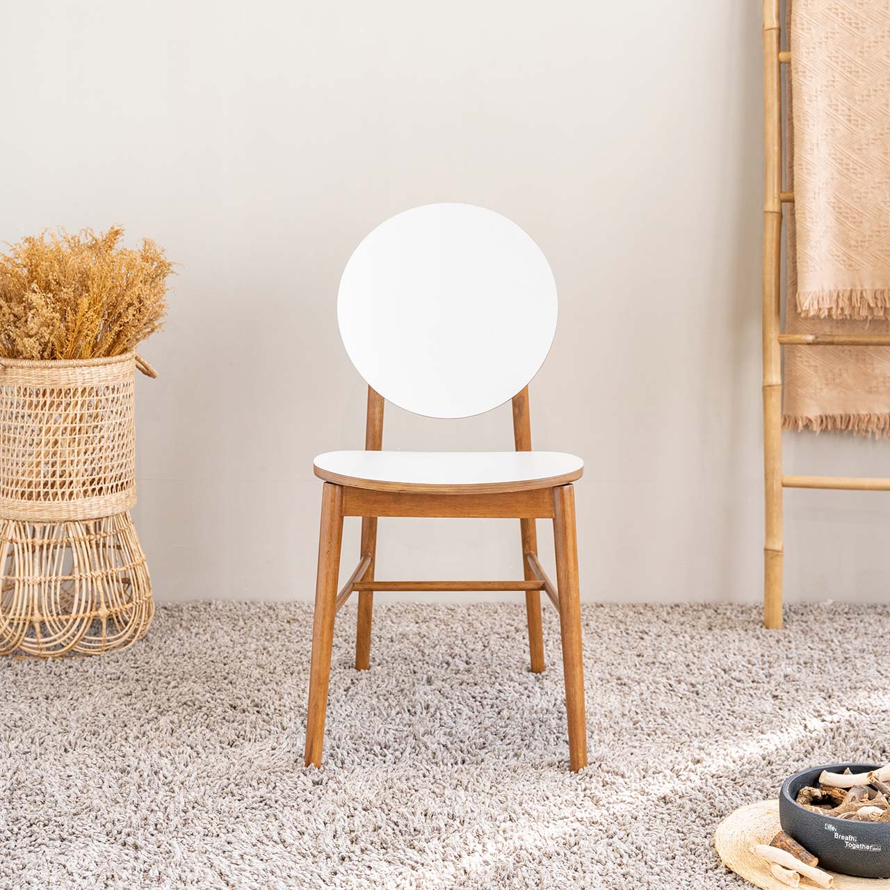 Ghế Ăn Gỗ Cao Su Tự Nhiên  VIBORG 601