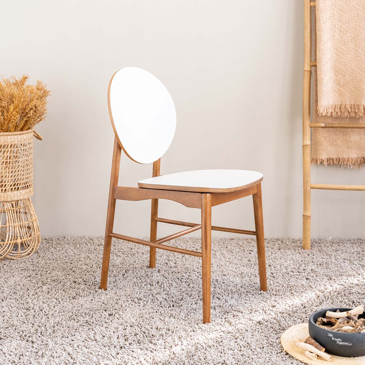 Ghế Ăn Gỗ Cao Su Tự Nhiên  VIBORG 601