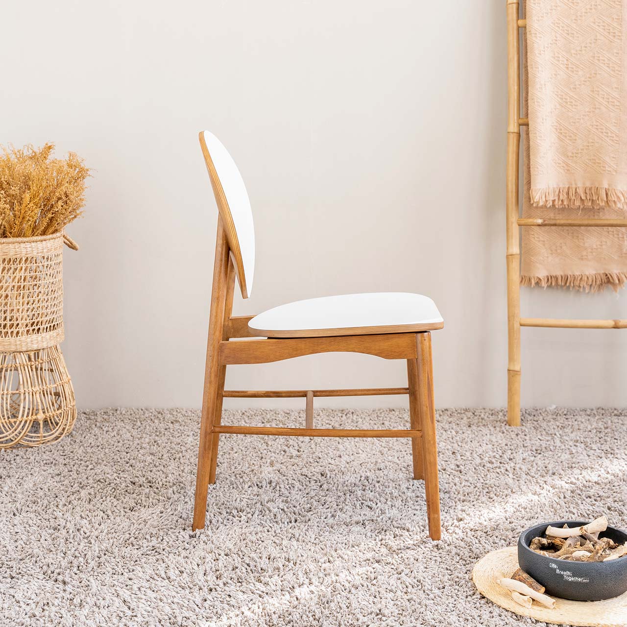 Ghế Ăn Gỗ Cao Su Tự Nhiên  VIBORG 601