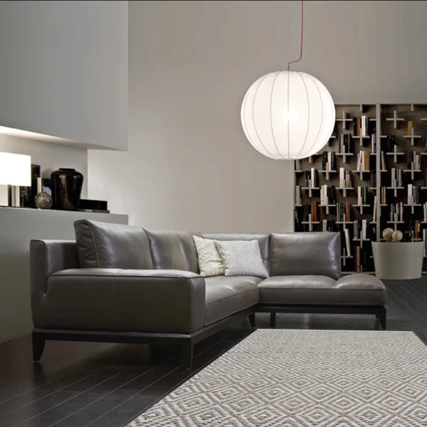 Ghế sofa da góc hiện đại L24