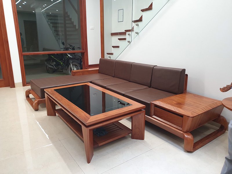 mẫu ghê sofa gỗ đơn giản hiện đại