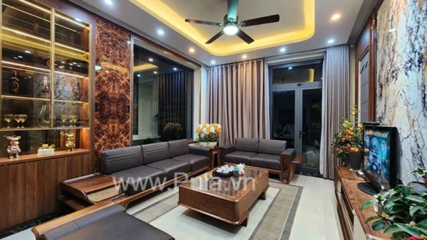 Bộ sofa gỗ Óc chó cao cấp Hung GO