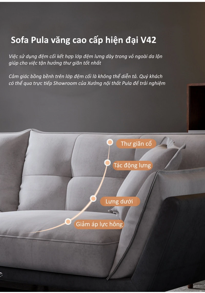 Ghế sofa hoàn hảo cao cấp hiện đại V42