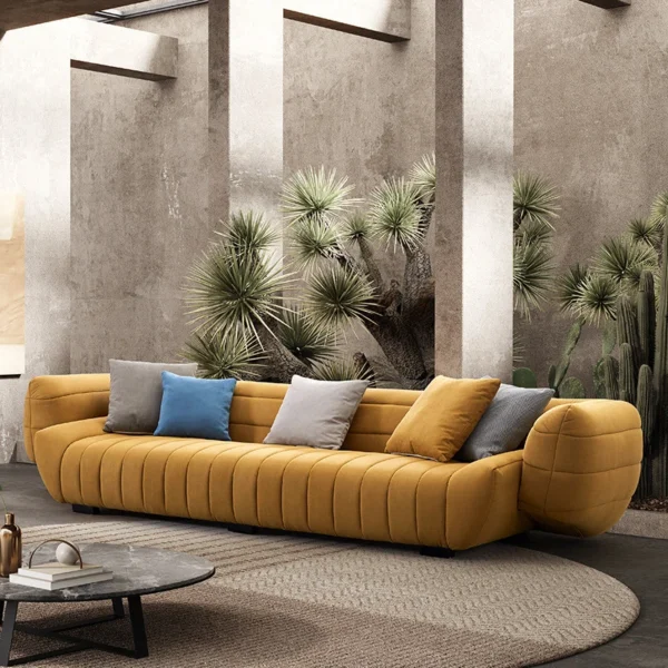 Ghế sofa văng quả bí đệm vải V41