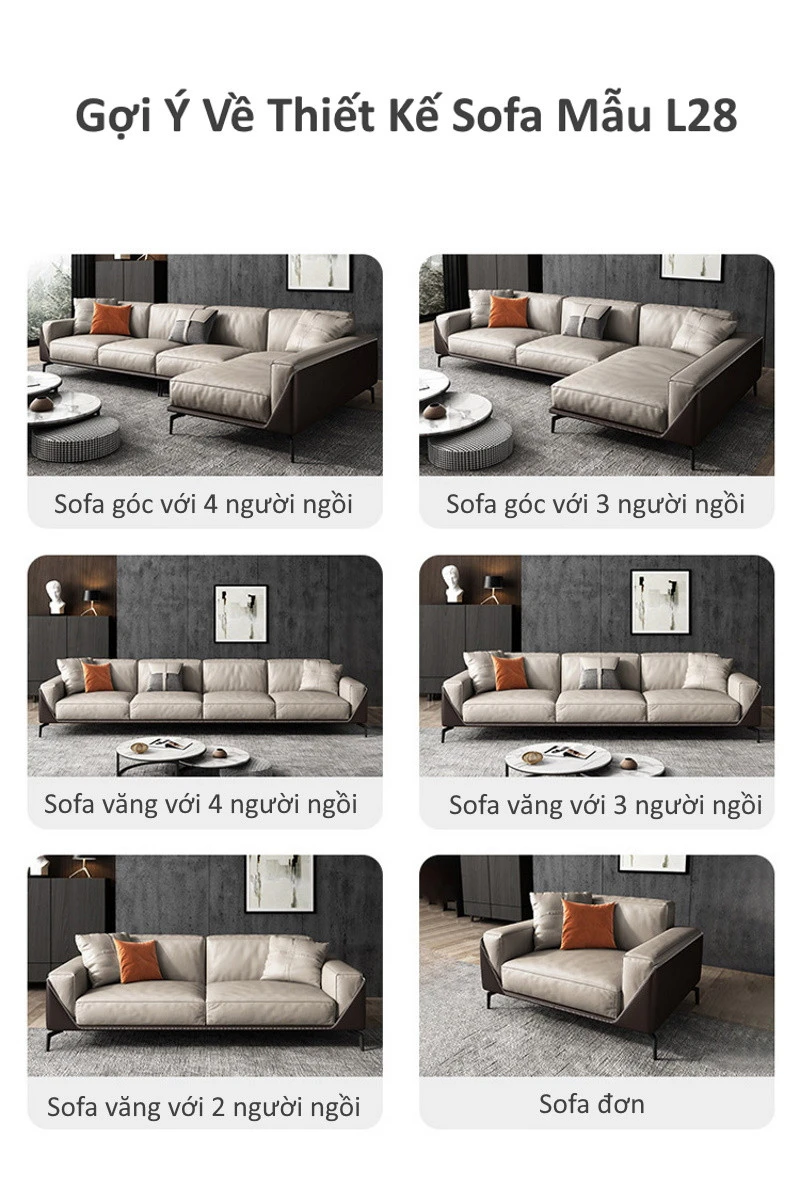 Ghế sofa góc đệm bằng sắt L28