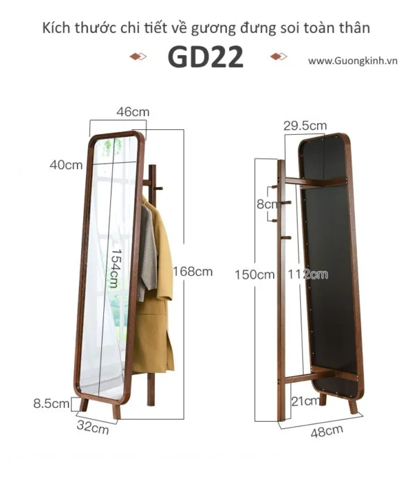 Gương đứng GD22