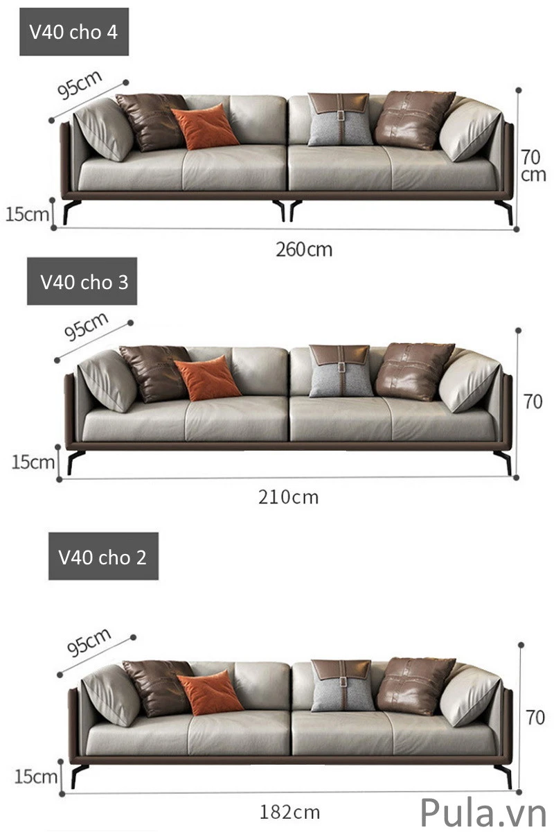 Ghế sofa bước tiến hiện đại V40