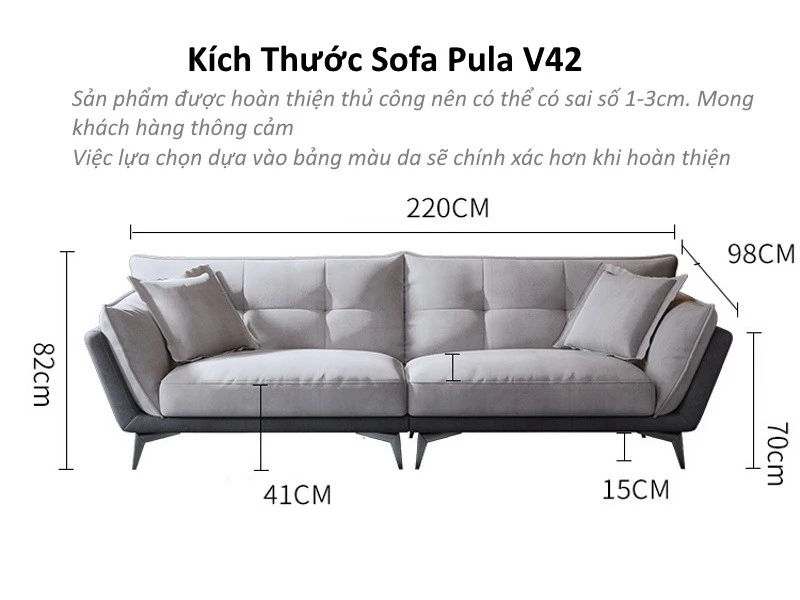 Ghế sofa hoàn hảo cao cấp hiện đại V42