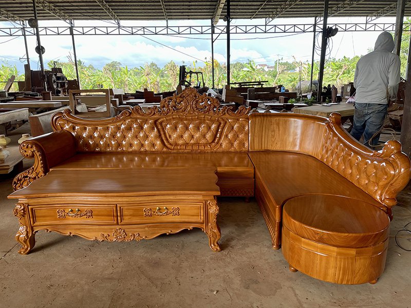 sofa gỗ sang trọng