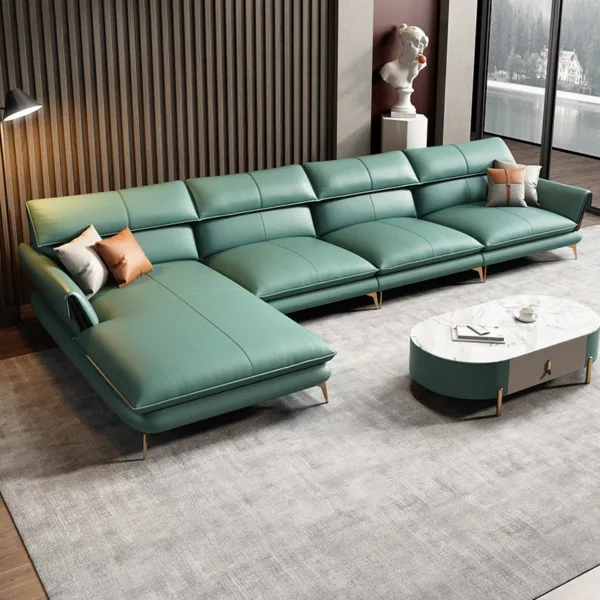 Sofa da bò Italy cao cấp Hung GO Davina (L43)