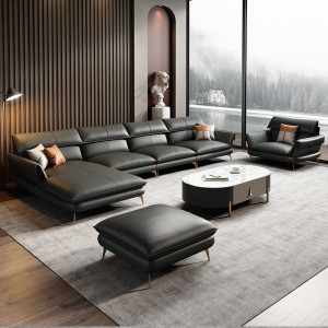 Bộ Sofa da bò Italy cao cấp Hung GO Davina (L43)