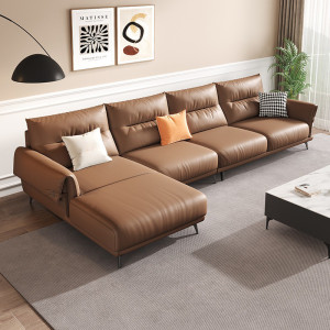 Sofa da bò thật Mastrotto Hung GO Calista (L41) - Sofa góc tối ưu tích