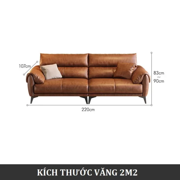 Sofa da cao cấp chống cháy Hung GO Benjamin (V69)