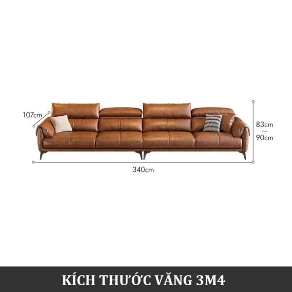 Sofa da cao cấp chống cháy Hung GO Benjamin (V69)