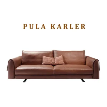 Sofa da chống cháy chống xước Hung GO Karler (V67)