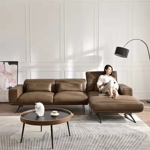 Sofa da cao cấp chống trầy xước Hung GO Lavano (L38)