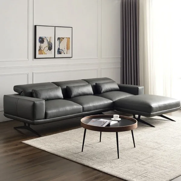 Sofa da cao cấp chống trầy xước Hung GO Lavano (L38)