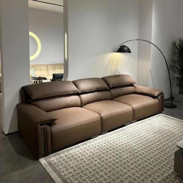 Sofa da thật phong cách Ý Hung GO Nouvola (V75)