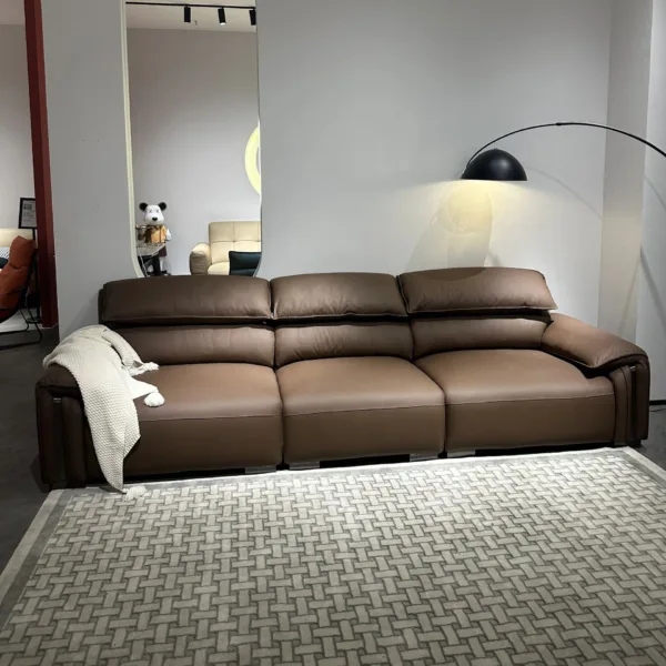 Sofa da thật phong cách Ý Hung GO Nouvola (V75)