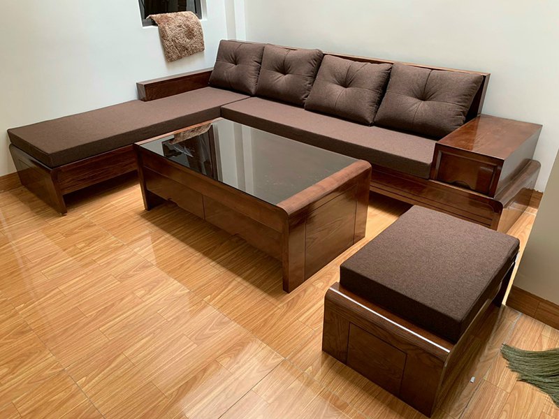 mẫu ghê sofa gỗ đơn giản hiện đại