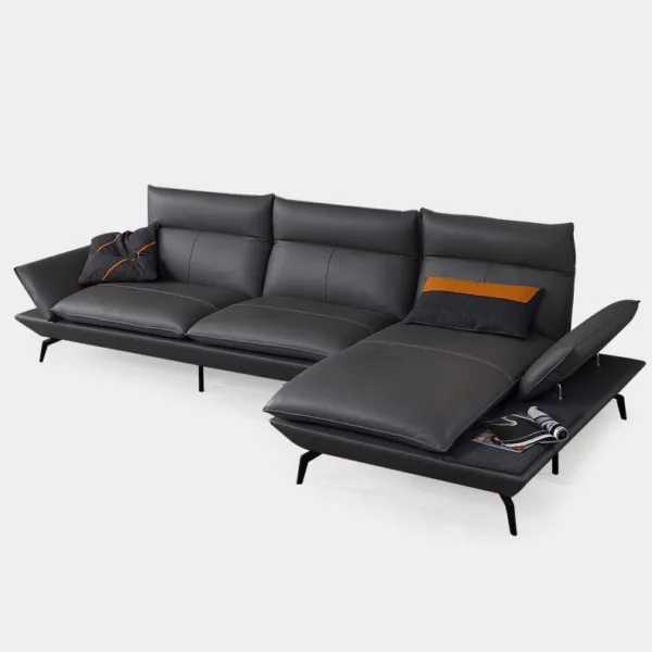 Sofa góc bọc da bò Mastrotto cao cấp Hung GO Lucinda (L46)