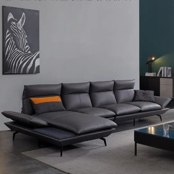 Sofa góc bọc da bò Mastrotto cao cấp Hung GO Lucinda (L46)