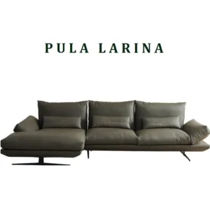 Sofa góc da Bò Ý hiện đại Hung GO Larina (L48)